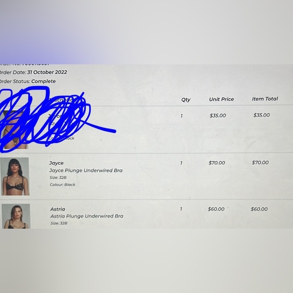 Agent Provocateur Astria Plunge Underwired Bra 32B in metallic black floral NWOT - Picture 3 of 9